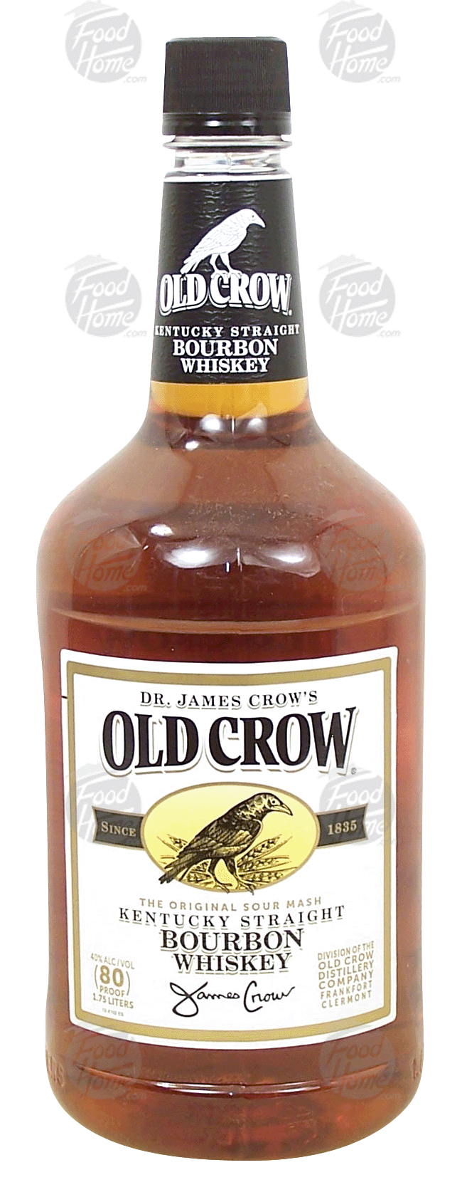 Old Crow Dr. James Crow's kentucky straight bourbon whiskey, 40% alc. by vol. Full-Size Picture